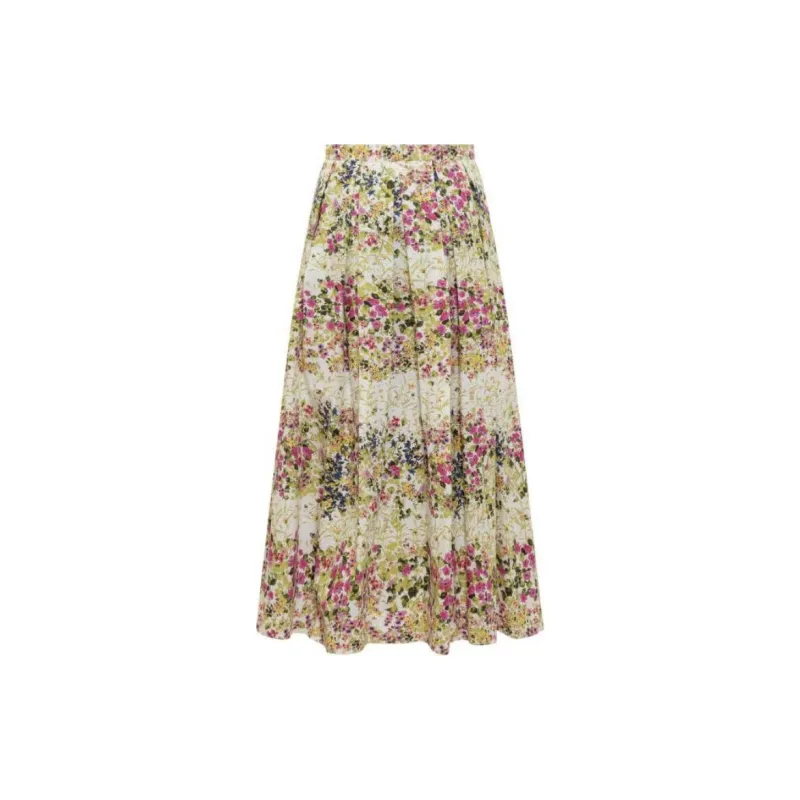 MaxMara Studio Floral print Midi Skirt-1