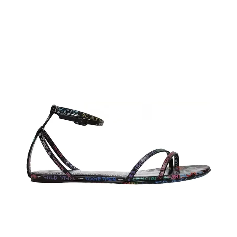 Balenciaga Strap Sandals Women's Black-1