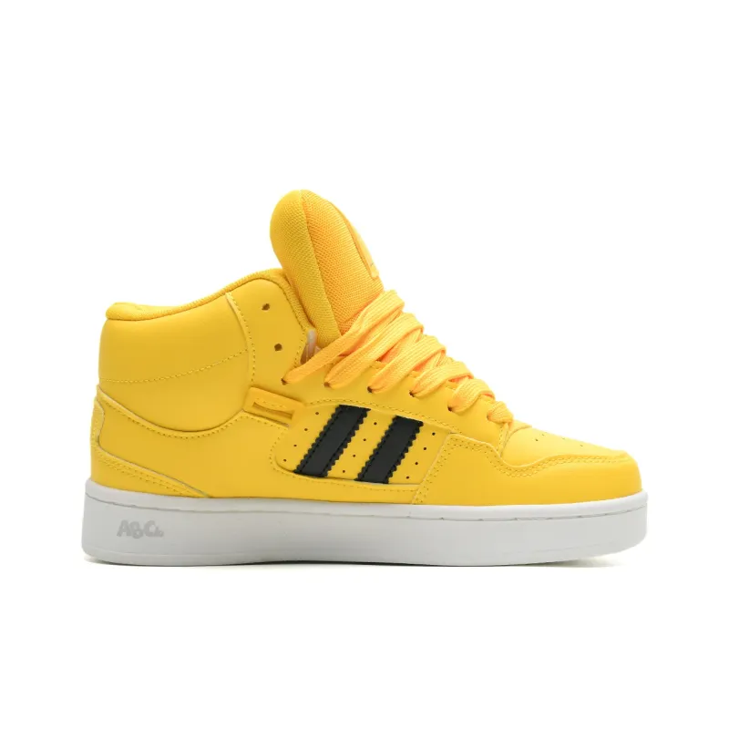 ABCIO Coverage Slip Resistant Water Resistant High Top Skateboard Shoes Unisex-35