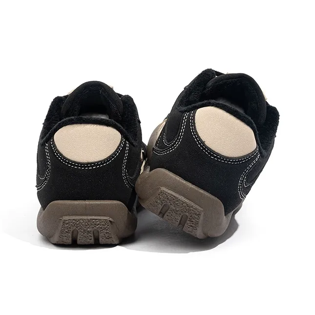 Babaya Warm Anti Slip And Wear Resistant Low Top Skateboard Shoes Women's Black-6
