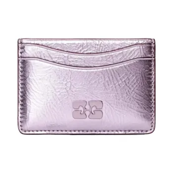 GANNI Bou Metallic Card Holder
