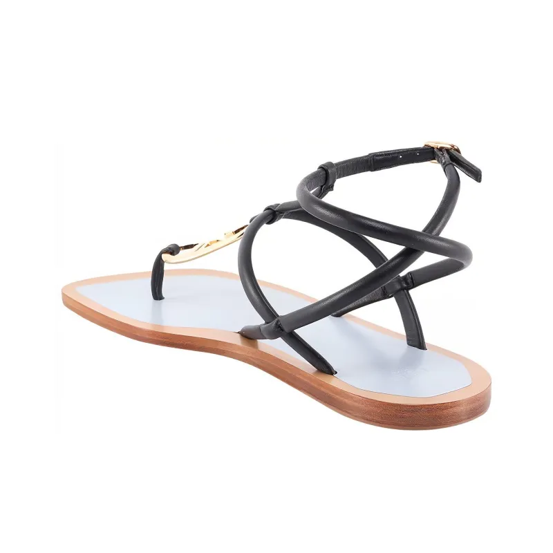 FENDI One Strap Sandals Women's Black-3