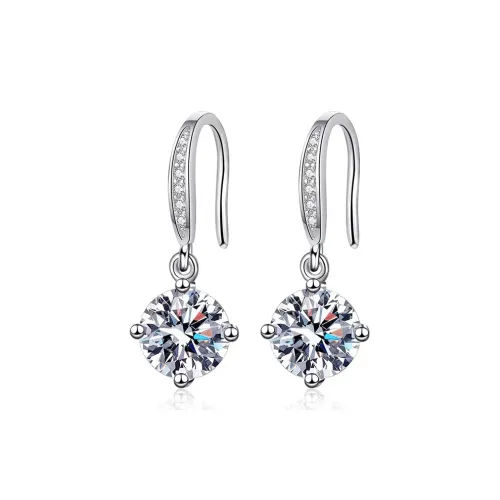 Maybe 925 Sterling Silver Earrings Women's
