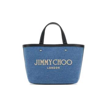 Jimmy Choo Mini Marli Denim Tote Bag