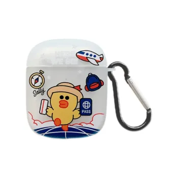 Koman Apple Compatible With AirPods 1/2/3/Pro 1/2 Generations TPU Little Yellow Duck Bear Rabbit Headphone Cases