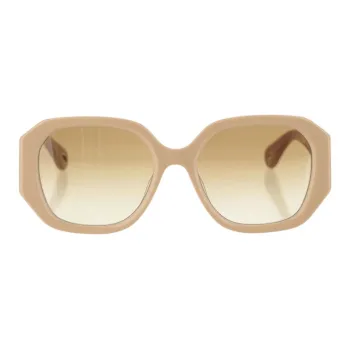 Chloe Recycled Acetate Square Sunglasses Women's Beige
