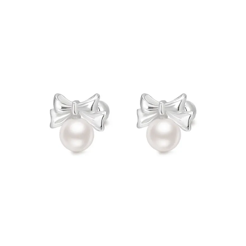 JOLLY NOTE Sterling Silver Stud Earrings Women's-5