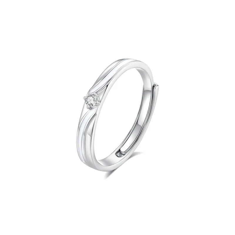 Chongqing Gold Store S925 Silver Rings Unisex-5