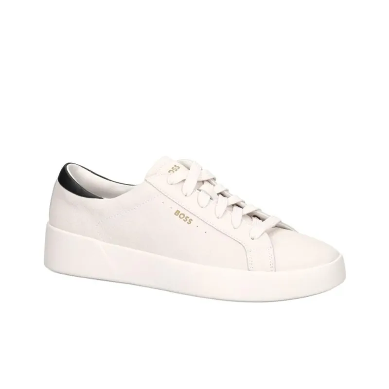 HUGO BOSS Belwar Low Top Round Tip Lace Up Men's White-2