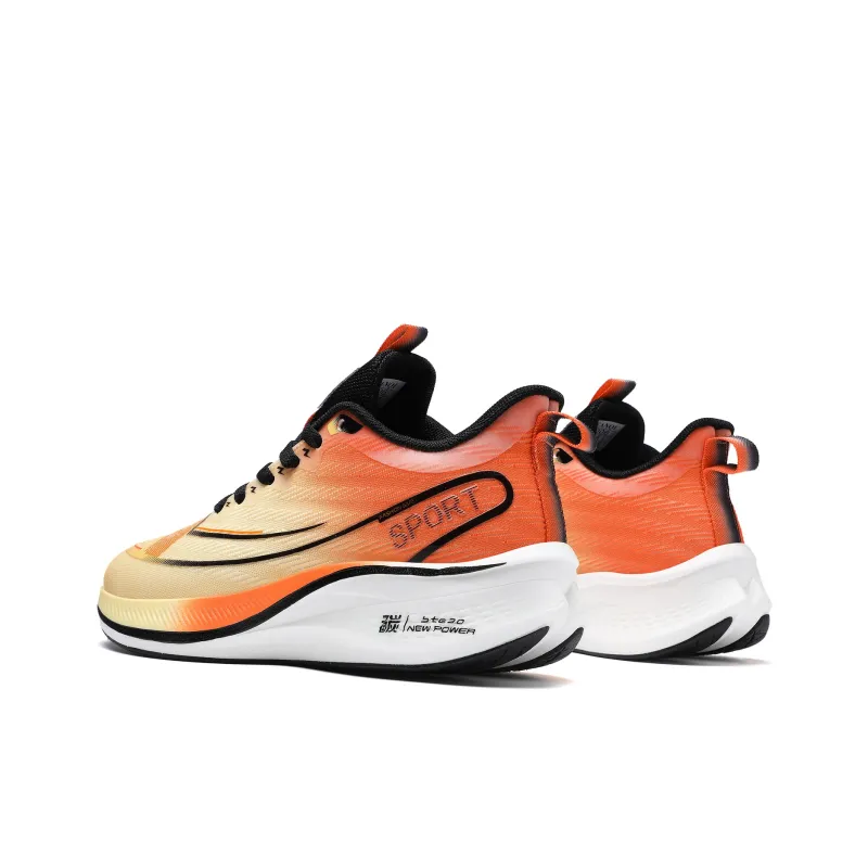 A55 Slip Resistant, Abrasion Resistant, Breathable Low Top Casual Running Shoes Men's Yellow Orange-3