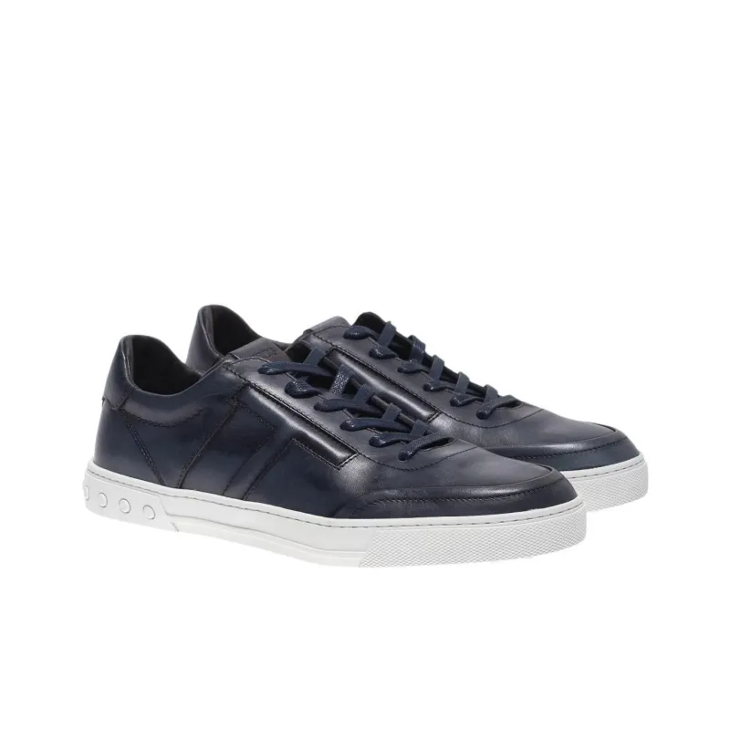 TOD'S Low-Top Skateboard Shoes Men's Blue-2