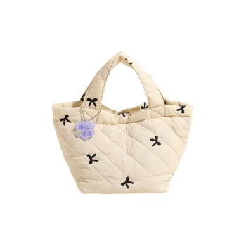 GOX Nylon Handbag Women's White/Black