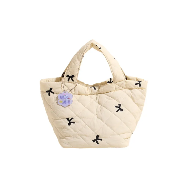 GOX Nylon Handbag Women's White/Black-0