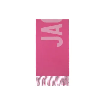Jacquemus Virgin Wool Knit Scarves Unisex Pink