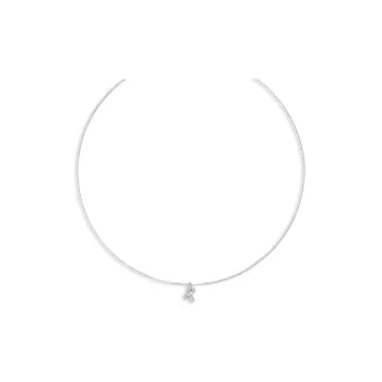 Maria Black 14kt White Gold Temple Diamond Necklace