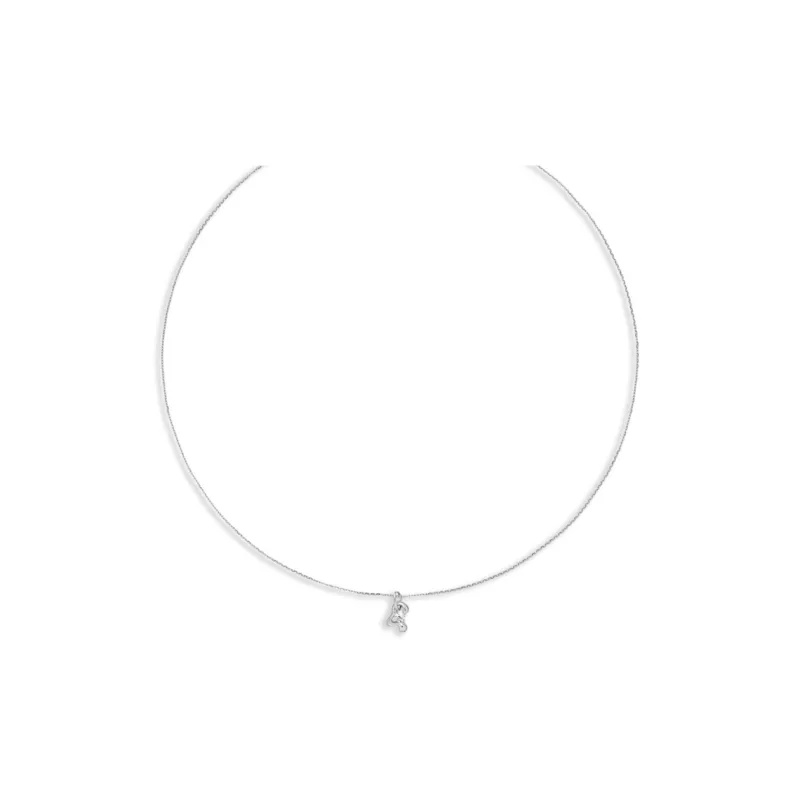 Maria Black 14kt White Gold Temple Diamond Necklace-0