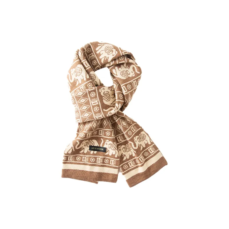 Yamaichi Maru Polyester Knit Scarves Men's-1