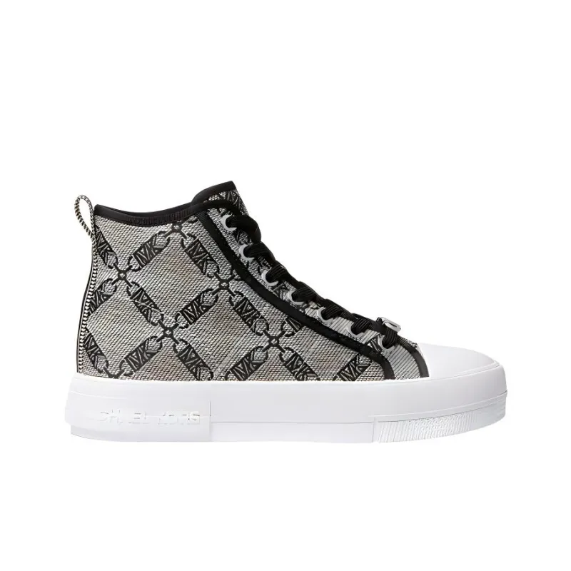 MICHAEL KORS High-Top Stylish Skateboarding Shoes Women's Black Gray-1