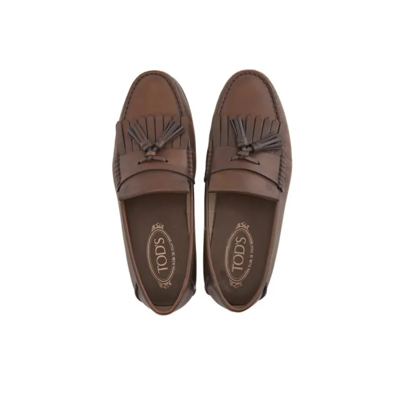 TOD'S Gommino Loafers Men Brown-2