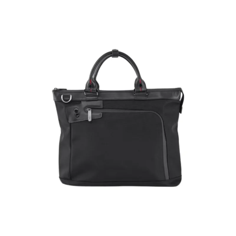 ECHOLAC Fabric Business Briefcase Medium Size Men's Black-1