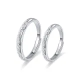 Galaxy-T2154 Couple Rings-S999 Fine Silver