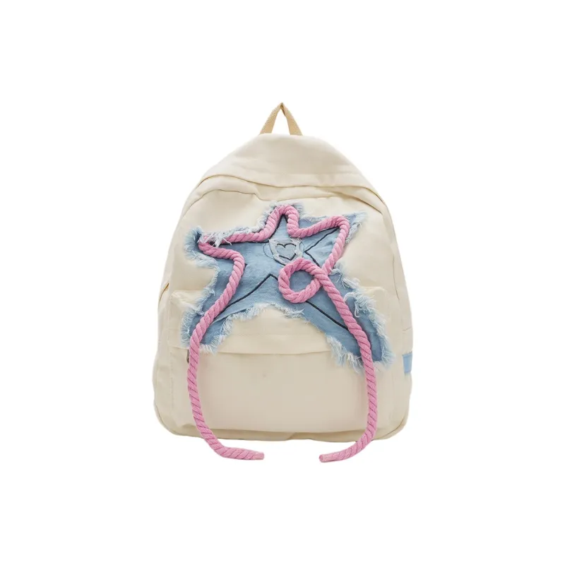 RUIPAI Canvas Bag Backpack Regular Women's White-0