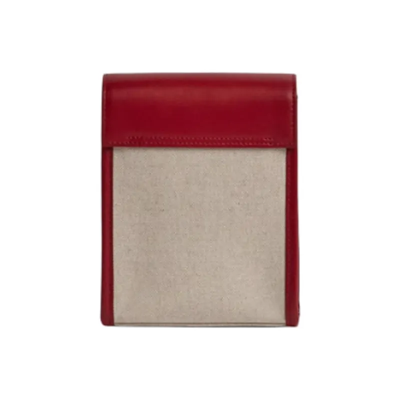 MISSONI Calfskin Shoulder Bag Crossbody Bag Small Size Women's Red-3