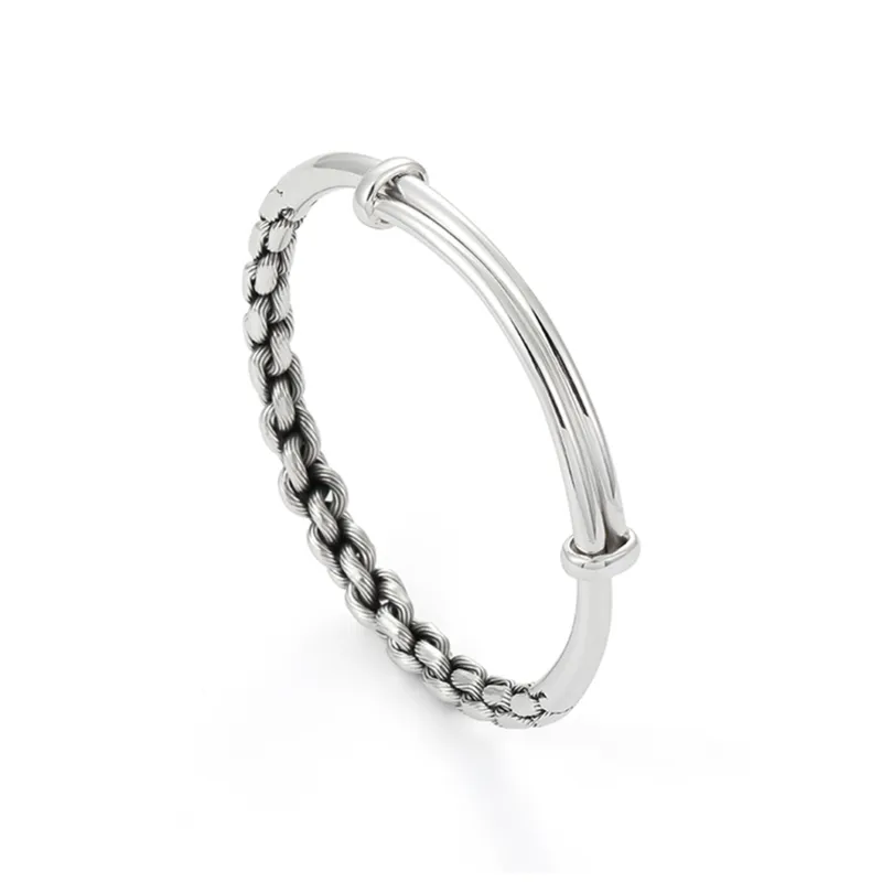 DH7 S999 Fine Silver Sterling Silver Bracelets Unisex-0