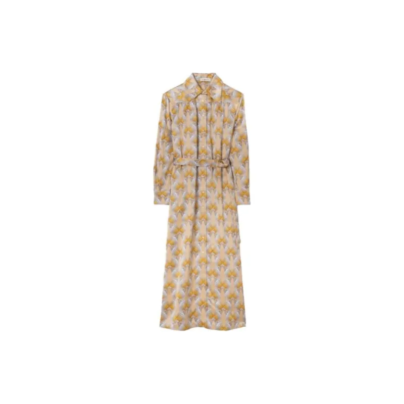 TORY BURCH Allover Graphic Print Belted Dress-2