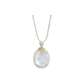 Fengyun Pavilion Chalcedony Necklaces Women's