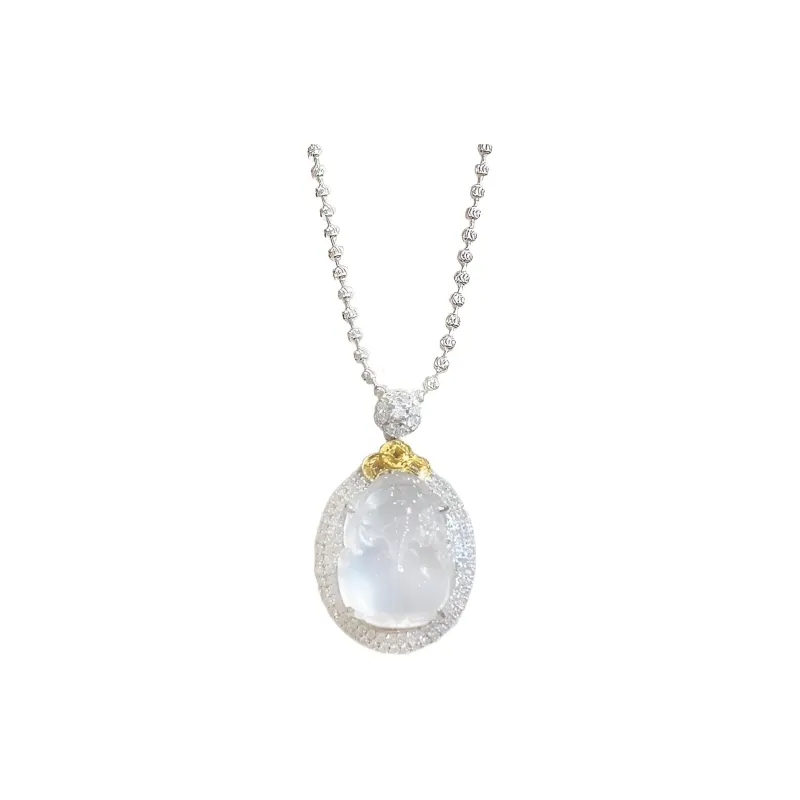 Fengyun Pavilion Chalcedony Necklaces Women's-0