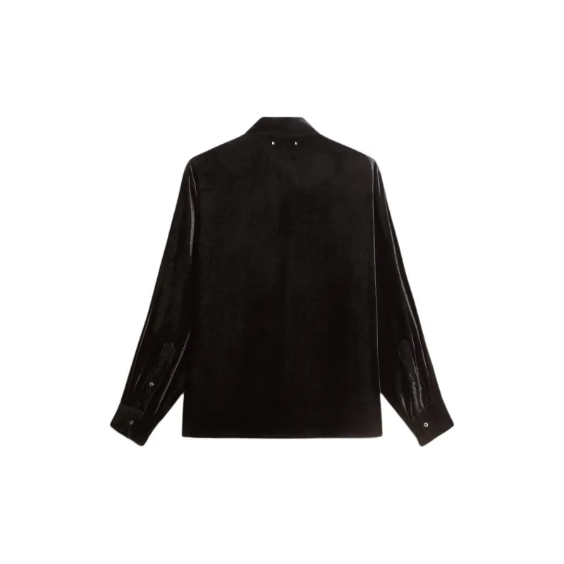 Golden Goose Long Sleeved Buttoned Velvet Shirt-1