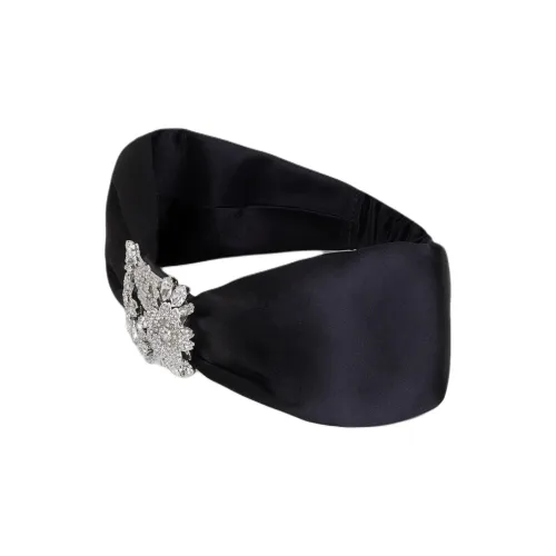Roger Vivier Sparkling Diamond Hair Bands Women's Black