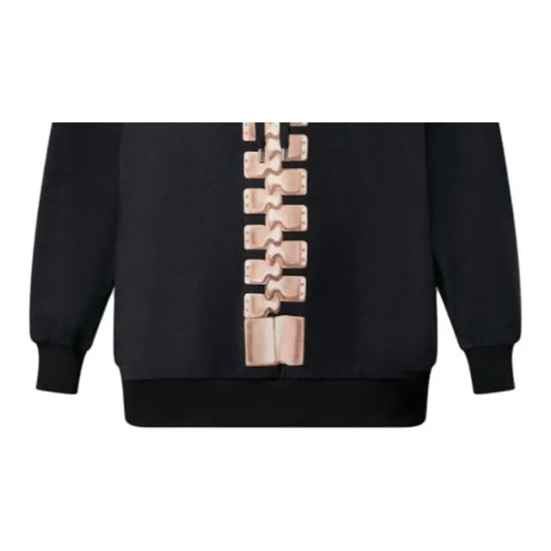 LOUIS VUITTON Zipper Print Hoodie-4