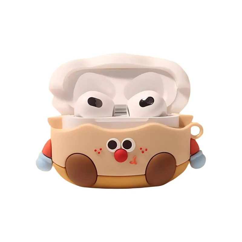 Sopi Compatibility With Apple AirPods 4/AirPods Pro 2/AirPods 3 Silicone 3D Effect Birthday Cake Figure Headphone Cases-1