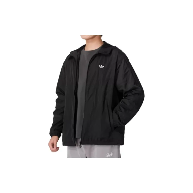 Adidas Originals ATLANTA WINDBREAKER Jackets Coats Men's Black-4