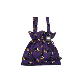 Jammyfinger Cotton Portable Crossbody Bag Shoulder Bag Unisex Purple
