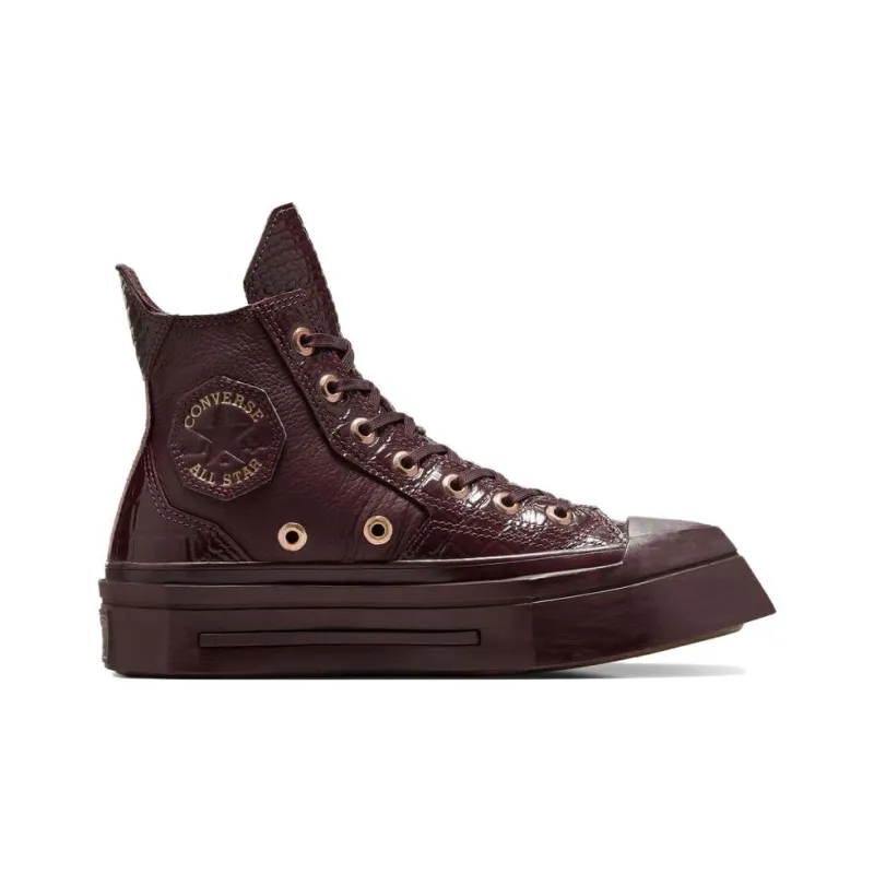 Converse Women's Chuck 70 De Luxe Squared High 'Bloodstone Croc' Women's-1