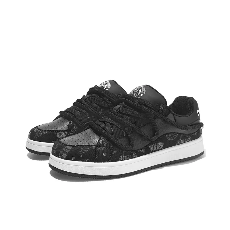 DoraemonA Box Limited Edition Puffy Shoes Low-Top Skateboard Shoes Unisex-14