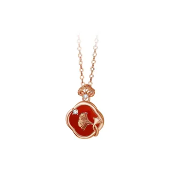 Nine Music Agate Jade Necklaces Women's