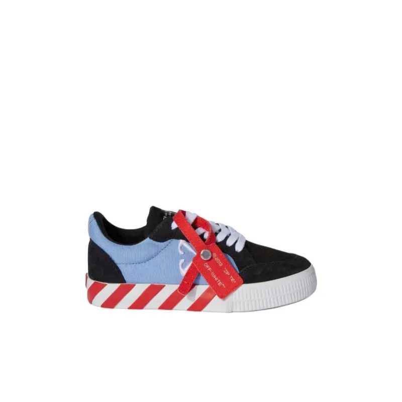 OFF WHITE Low Top Kids' Skateboarding Shoes Blue Kids'-1