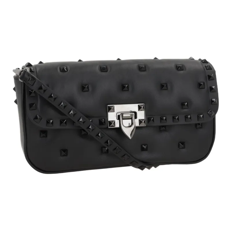 Valentino Garavani Rockstud Foldover Top Shoulder Bag-1