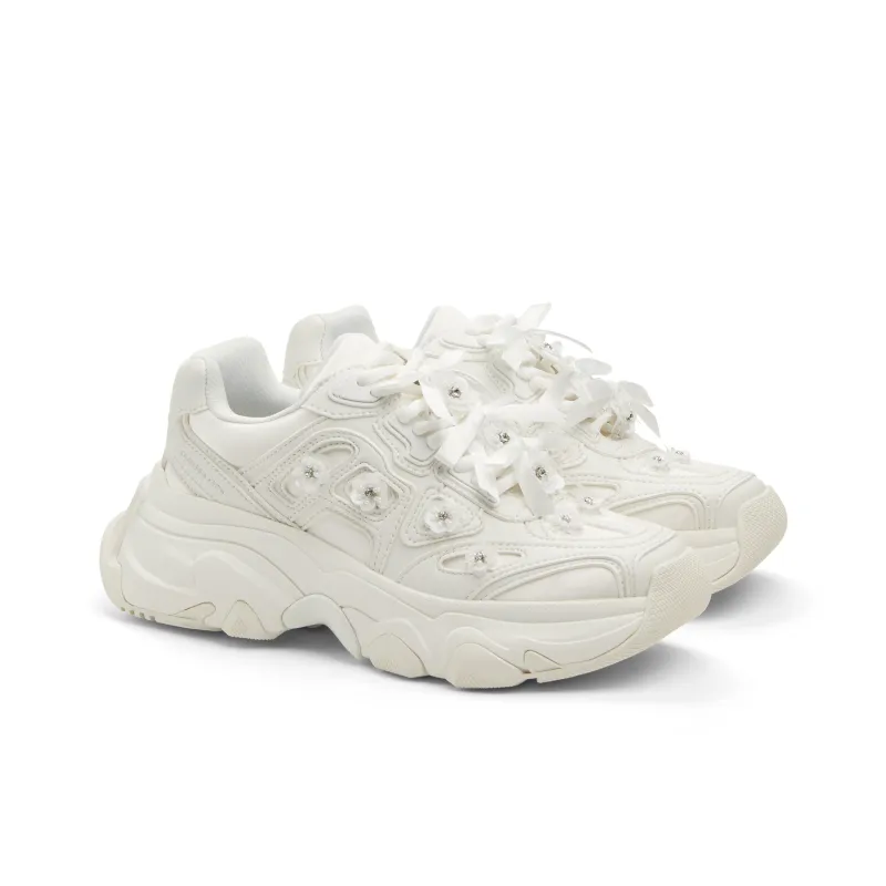 CHARLES&KEITH Small CK Height Increasing Slip-Resistant Low-Top Chunky Sneakers Women's Multicolor-5