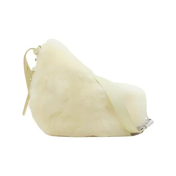 Burberry Calfskin Handbag, Shoulder Bag, Crossbody Bag Small Size Women's Beverage Yellow