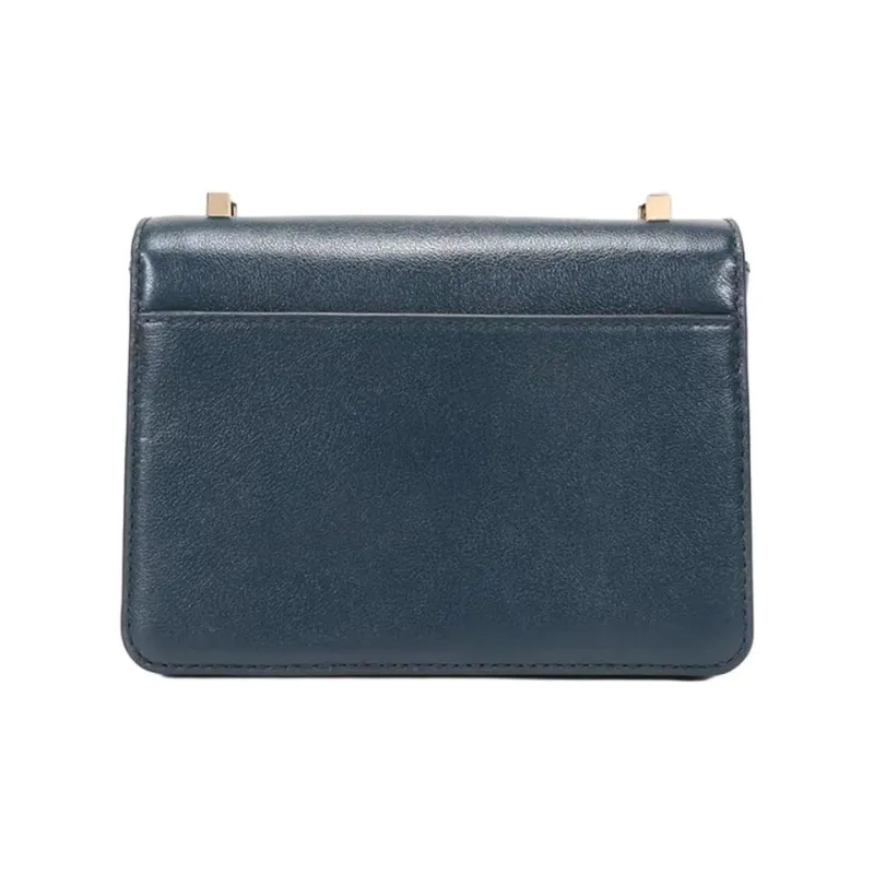MICHAEL KORS Cow Leather Crossbody Bag Small Size Women's Navy-3