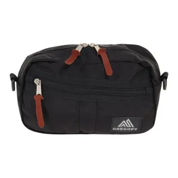 GREGORY Nylon Crossbody Bag, Shoulder Bag Unisex Black
