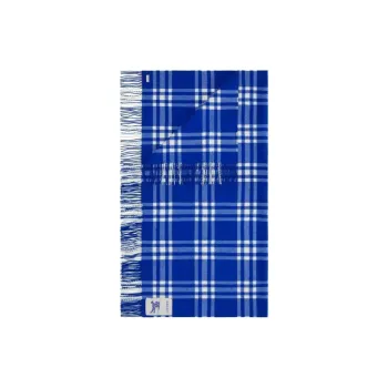 Burberry Wool Flannel Knit Scarves Women's Blue