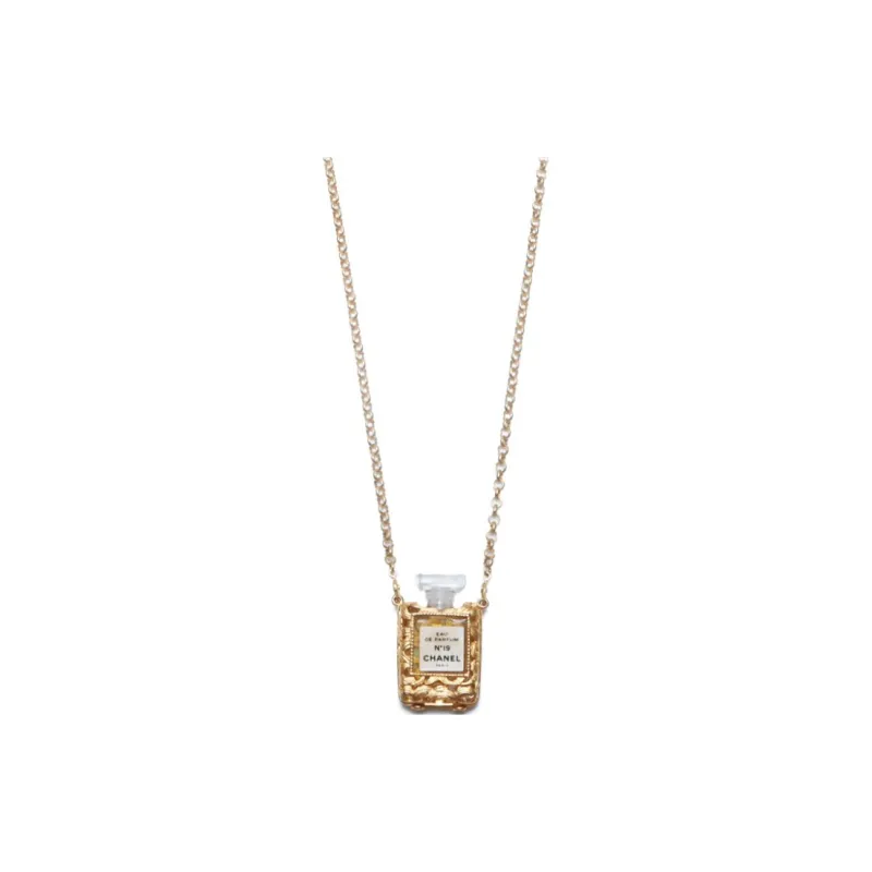 CHANEL 1990s Perfume Bottle Necklace-0