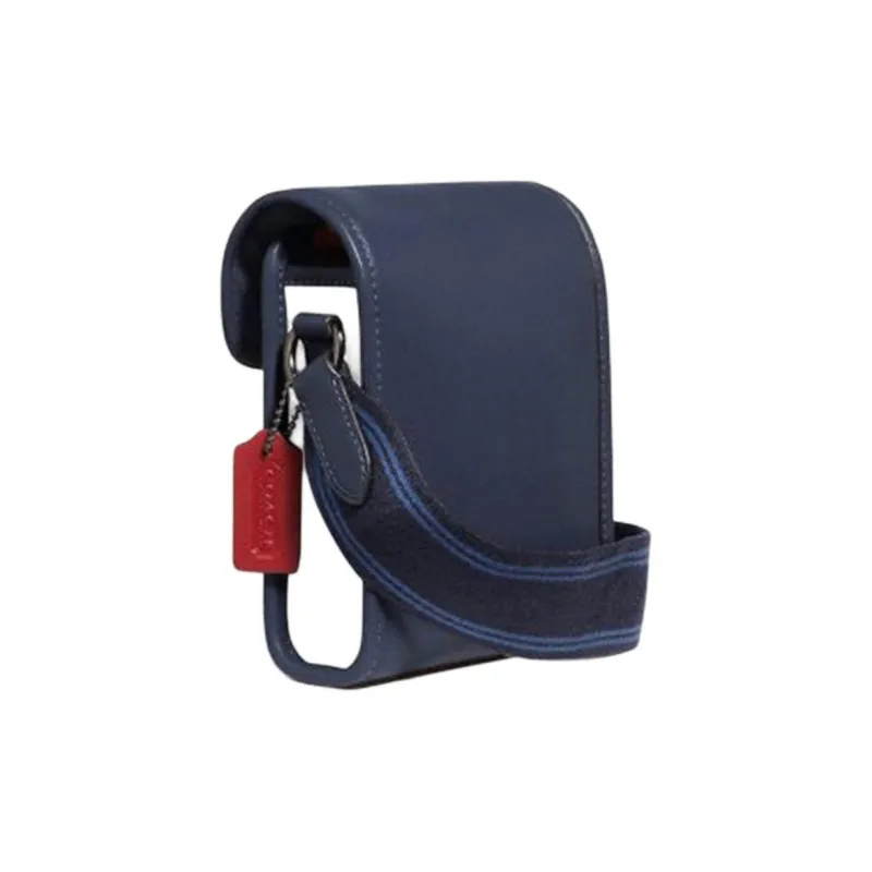 COACH Charter Cow Leather Shoulder Bag, Crossbody Bag Unisex Midnight Marine Blue-1