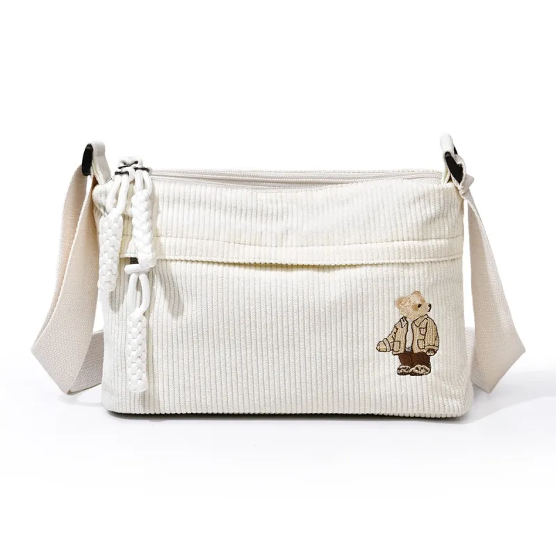 Ceion Keust Corduroy Crossbody Bag Women's Multicolor-7